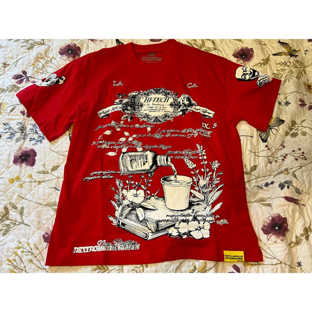 NEW Asaali x That’s Awful Lot of Cough Syrup T-Shirt Sz S, Fits Like Medium